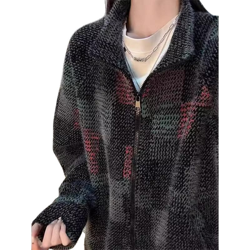 Mens Trendy Brand High-End Casual Knitted Cardigan Coat