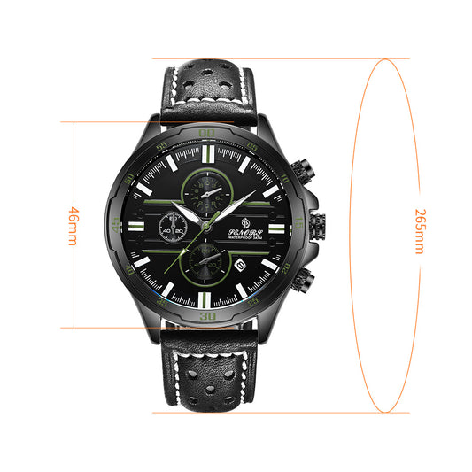 Multifunctional sports quartz men's watch