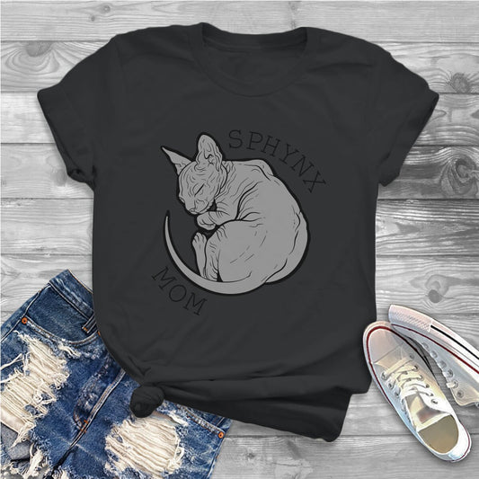 Women's Round-neck Loose Casual Print Short Sleeve