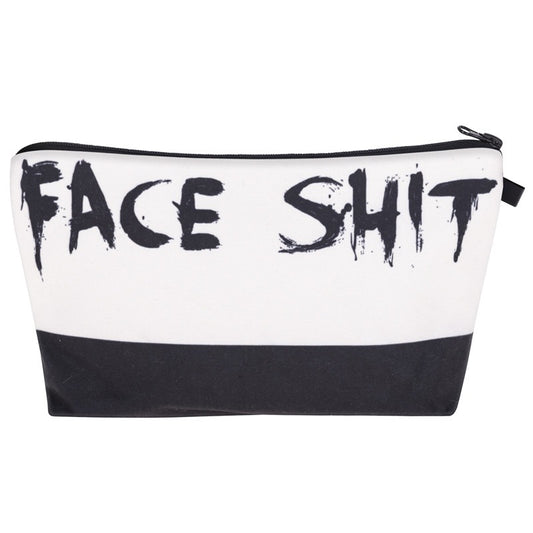 Letter Print Women's Cosmetic Clutch Multifunctional Storage Bag