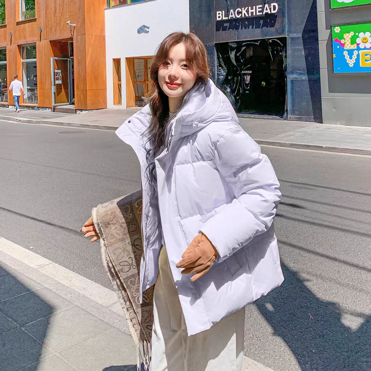 Fashion Thick Loose-fitting Hoodie Small Women's Coat