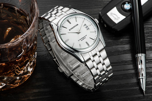 Fashion Steel Band Men's Waterproof Quartz Watch