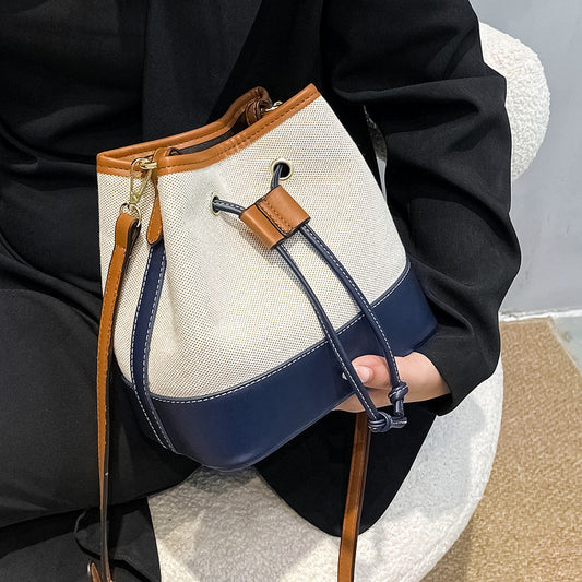 Contrast Color Women's New Fashion Single Shoulder Messenger Bag