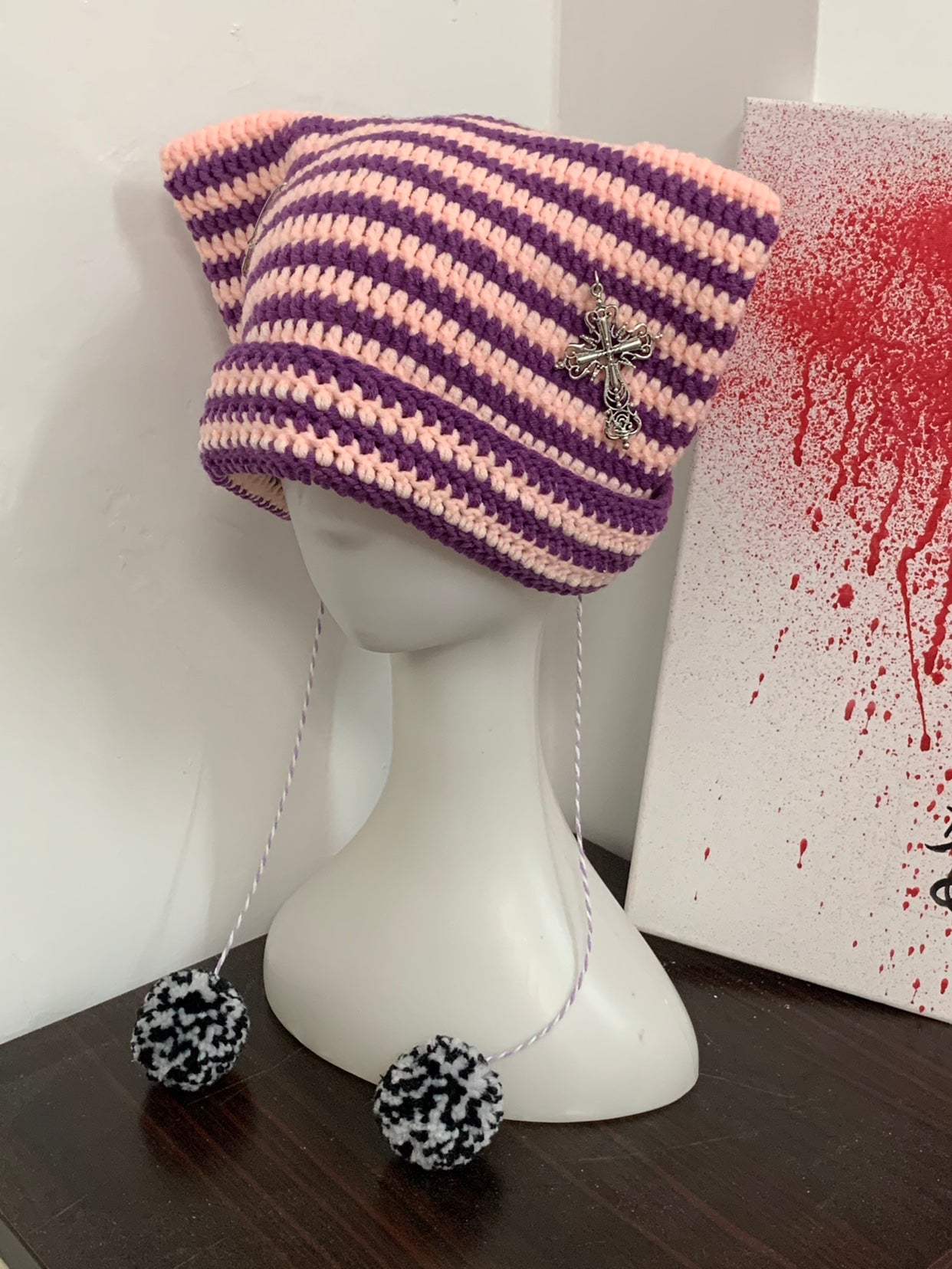 Fashion Hand-woven Autumn And Winter Cat Ear Hat