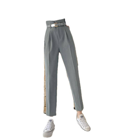 Cigarette Tube Are Thin And Versatile Drape Casual Pants