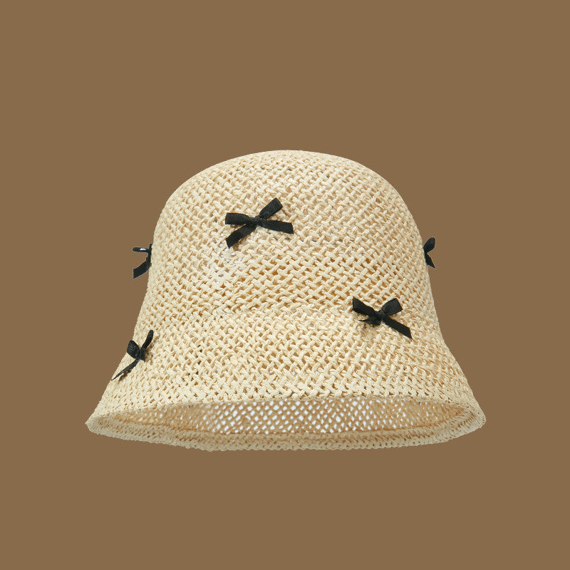 Seaside Vacation Straw Hat Women's Summer Bow Straw