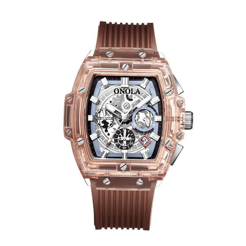 Plastic transparent watch