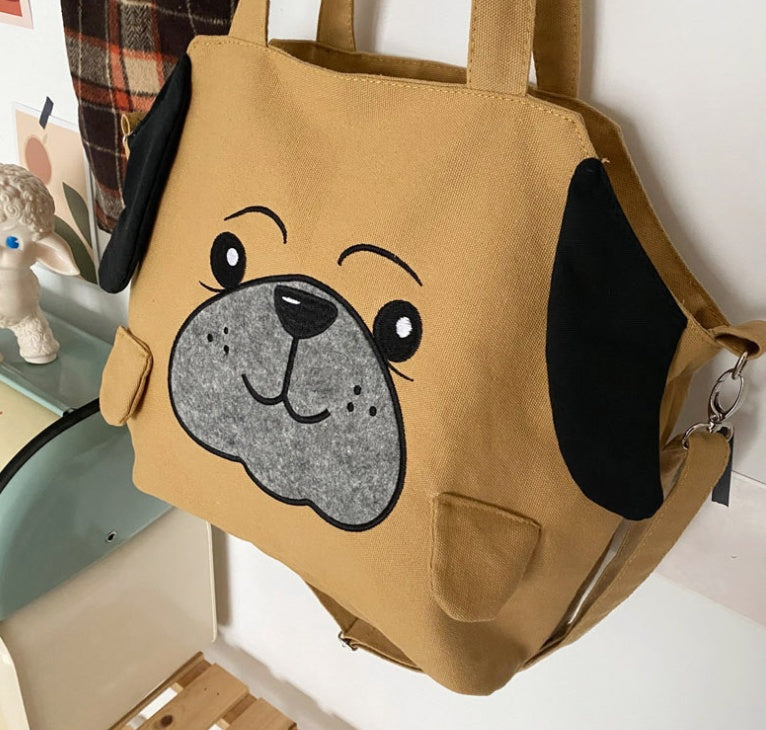 Cute Cartoon Stereo Ears Puppy Canvas