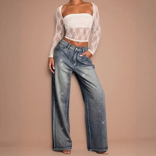 Grænseoverskridende Amazon Temu Uafhængig Side Dame-stretchjeans