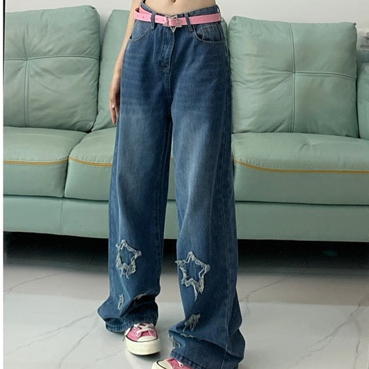 High Street Stjerne Broderede Jeans Pige