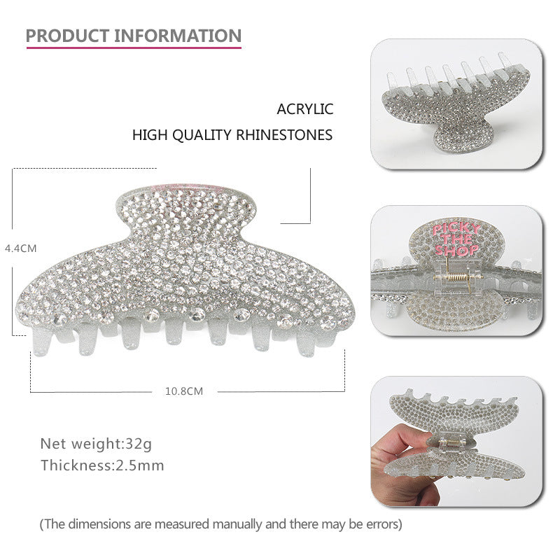 Heavy Work Inlaid Diamond Advanced Sense Shark Clip