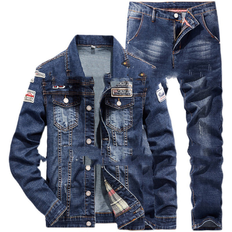 Herrers Nye Mode All Match Denim Habit