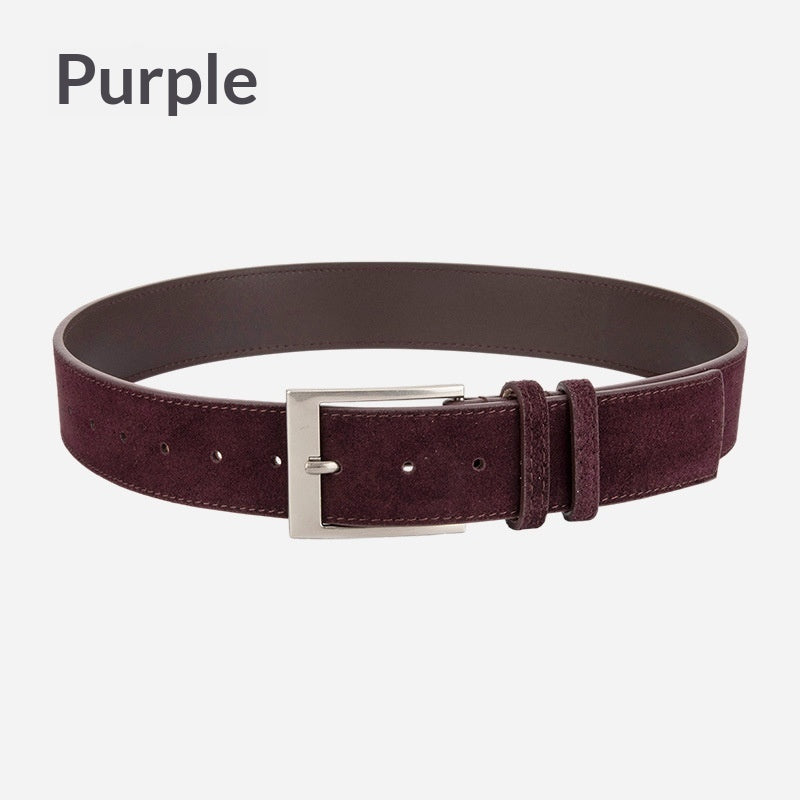 Womens Niche Style Decorative Dress Pants Belt Korean Style Genuine Leather Waist Belt