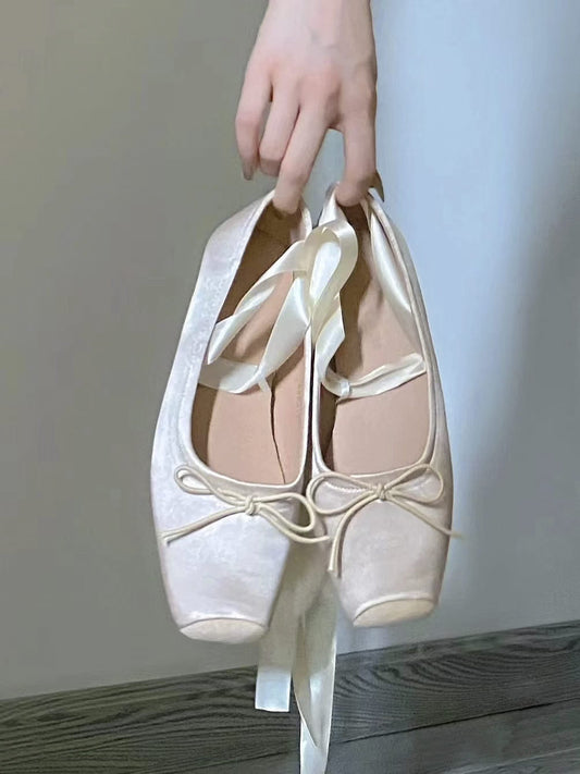 Women's Elegant Ballet Style Strappy Flat Shoes