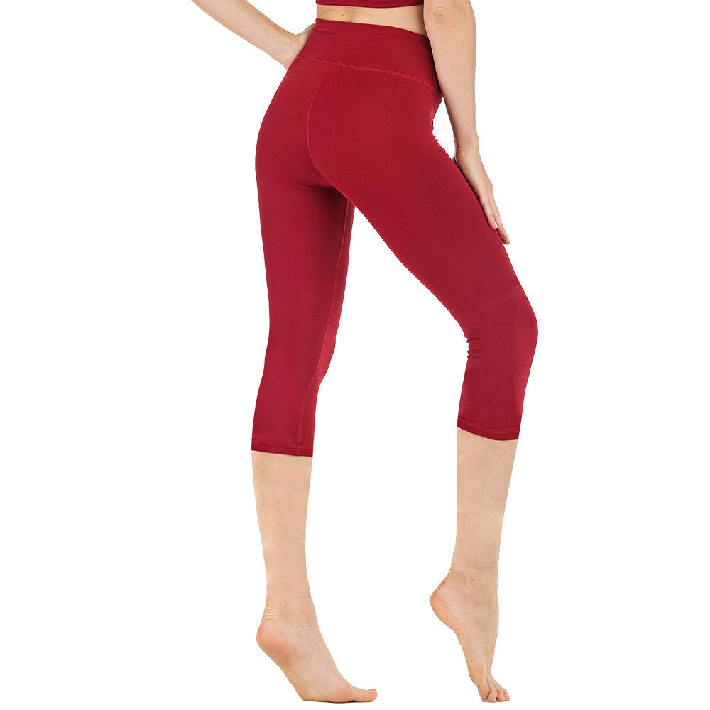 High Waist Slimming Yoga Cropped Pants