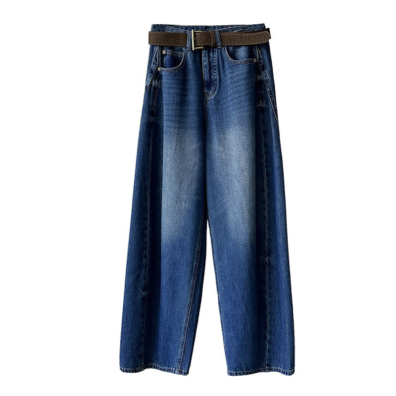 Women's Loose Casual High Waisted Wide Leg Jeans