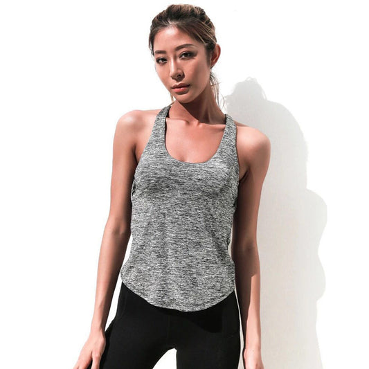 European And American New Sports Vest With Chest Pad Outer Wear Yoga Beauty Back Workout Bra Halter Quick-drying Workout Clothes