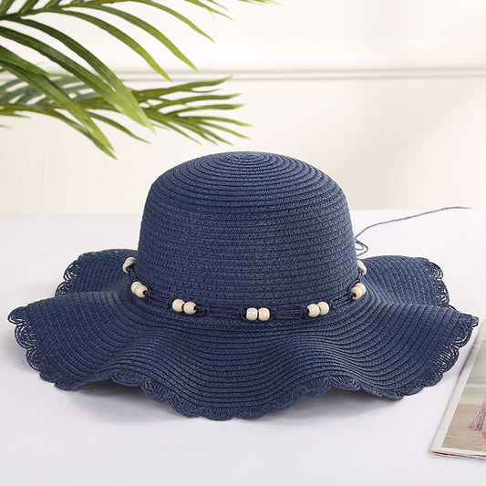 Women's Fashion Large Eaves Wave Edge Sun Hat