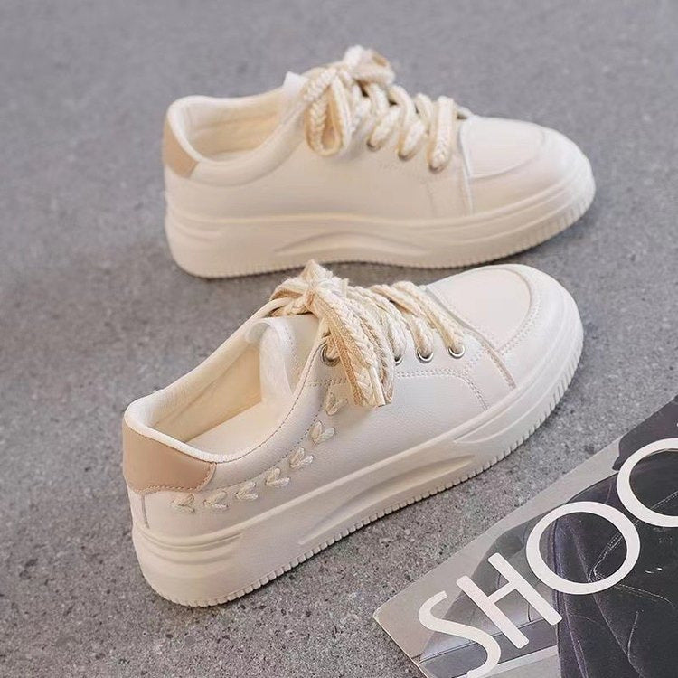 Alsidige casual sportssneakers i læder til kvinder