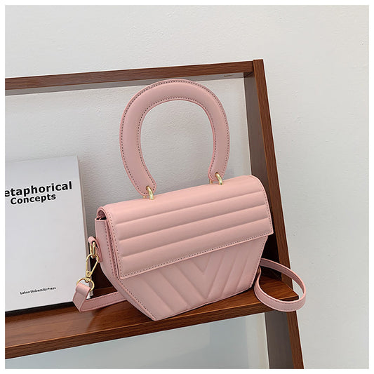 Trendy Fashion Folded Crossbody Bag Stripes