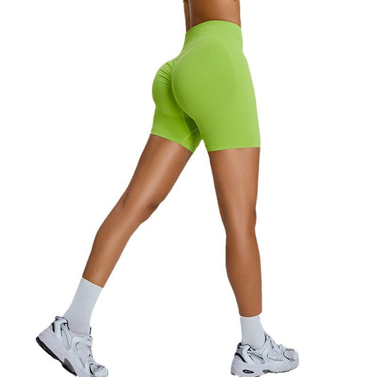 Seamless Yoga Shorts Women's Three-point High Waist