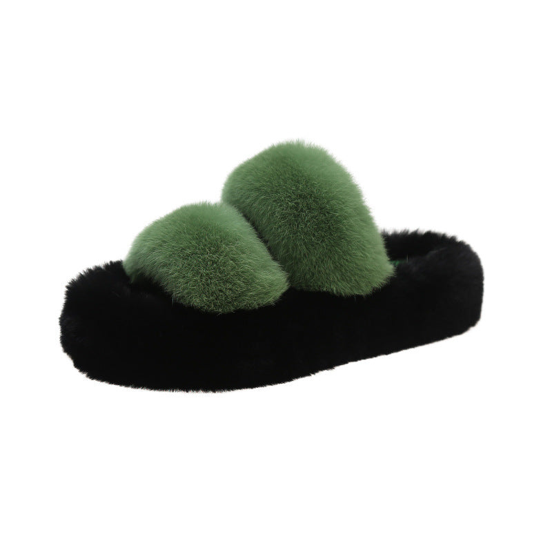 Platform Slippers Women's Comfortable Fashion Parallel Bars