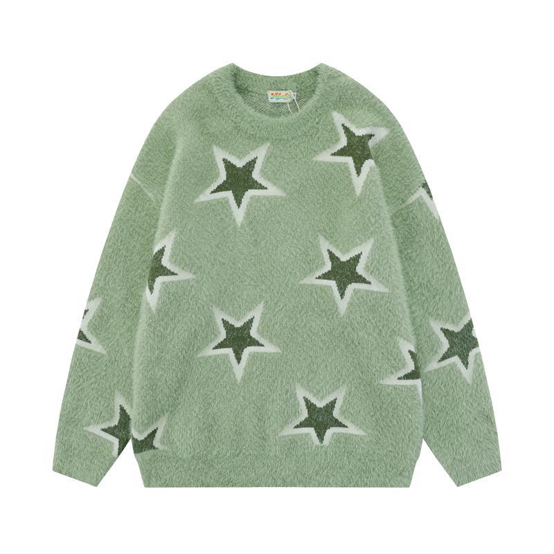 Men's Round Neck Knitting Loose Sweater