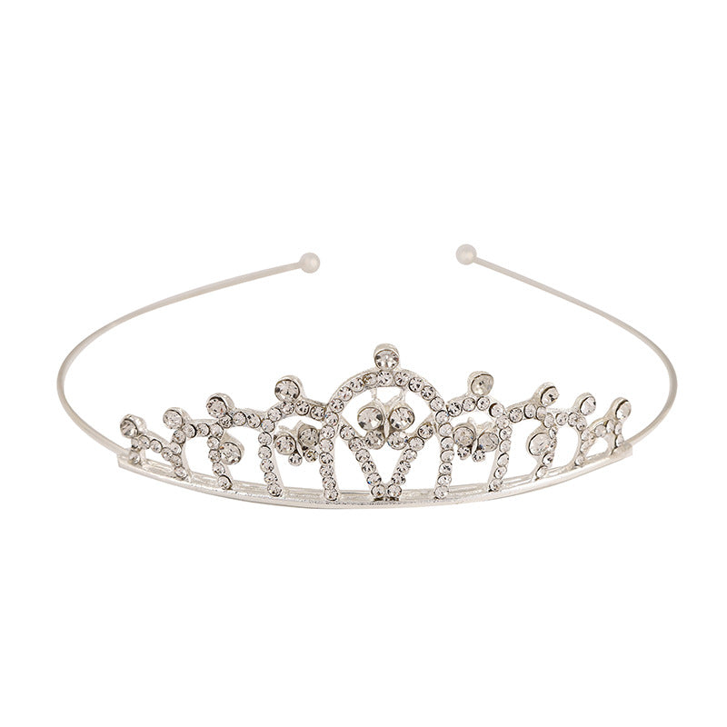 Children's Rhinestone Three-dimensional Crown Headband