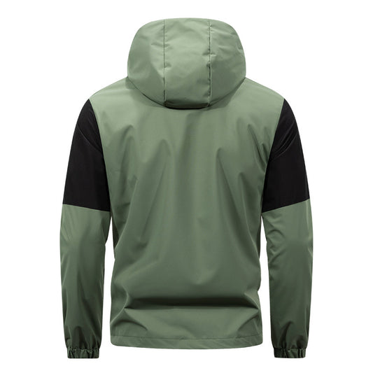Outdoor Sports And Casual Loose All-matching Windproof Hood Workwear Tops Men's Jacket