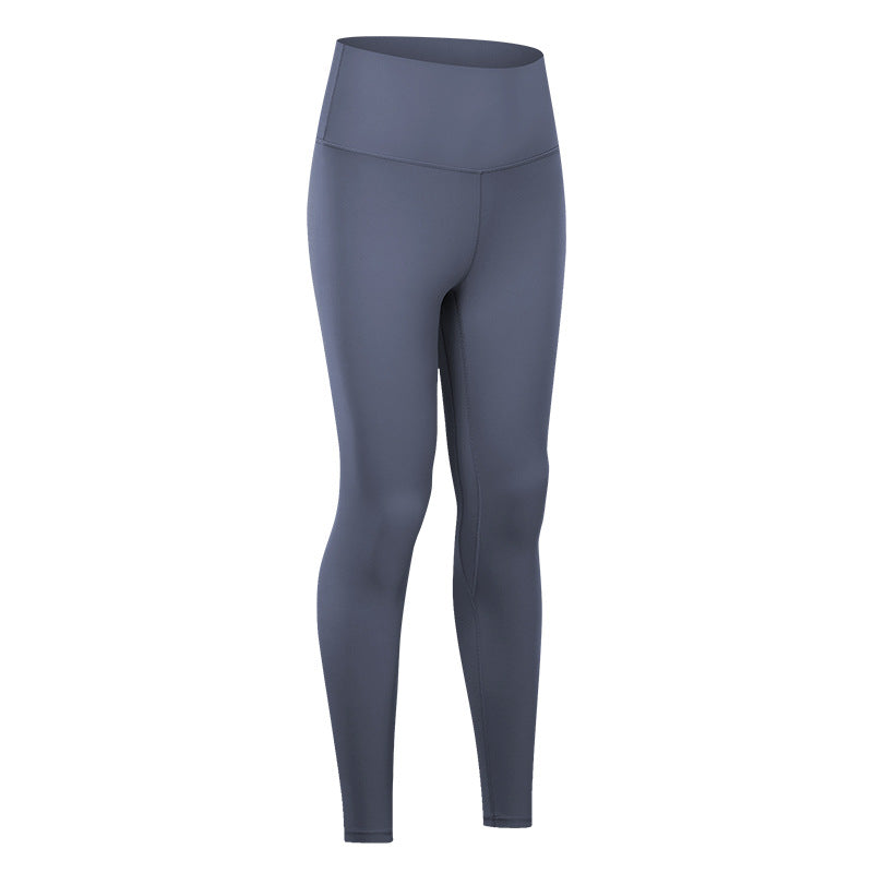 Nude Yoga Pants For Women In Autumn And Winter, High Waist, Hip Lifting, Running Tight