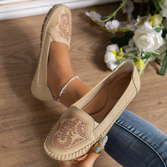 Retro Womens Flat Loafers In A Stylish Vintage Look