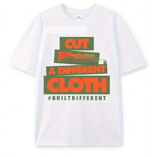 Design Printed Letter American Short Sleeve T-shirt