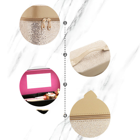 Large Capacity Net Celebrity Storage Box Cosmetic Bag