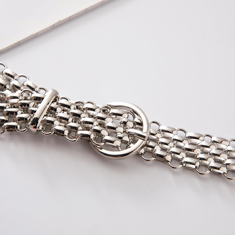 Fashionable Metal Waist Chain Can Adjust Dress Pants Belt