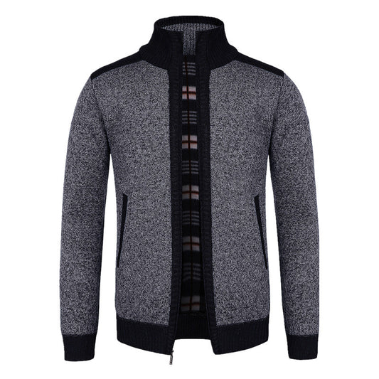 European Size Winter Dad Cardigan Loose Plus Size Knitwear