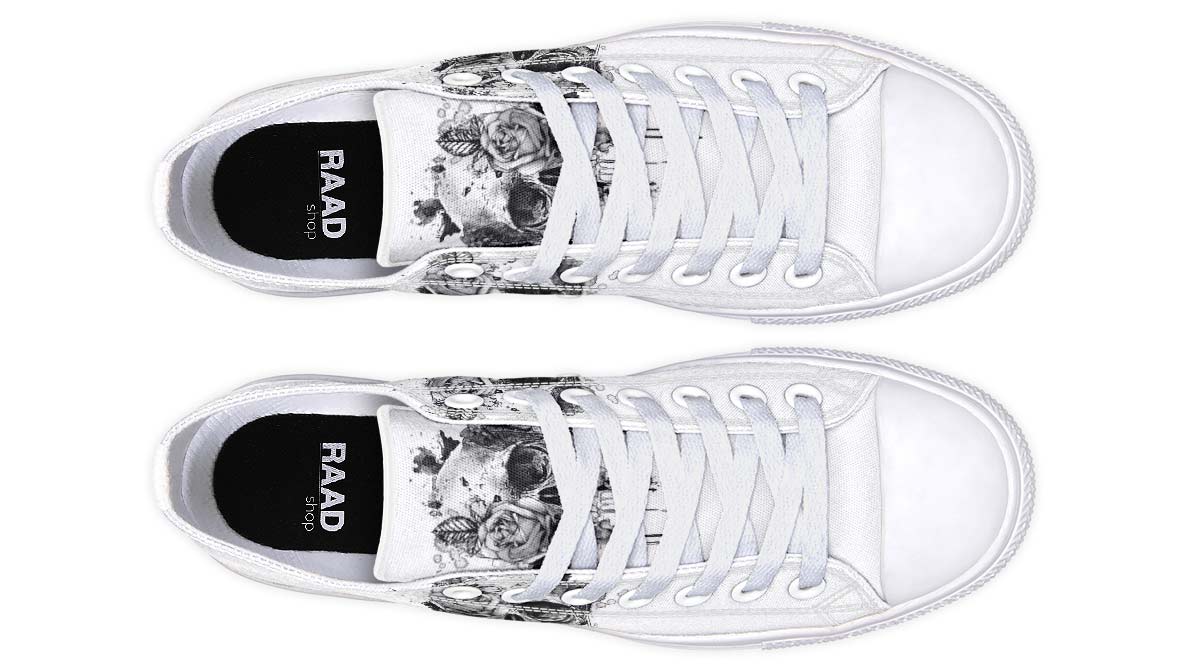 Fashion Print Couple Low-Top Canvas Shoes
