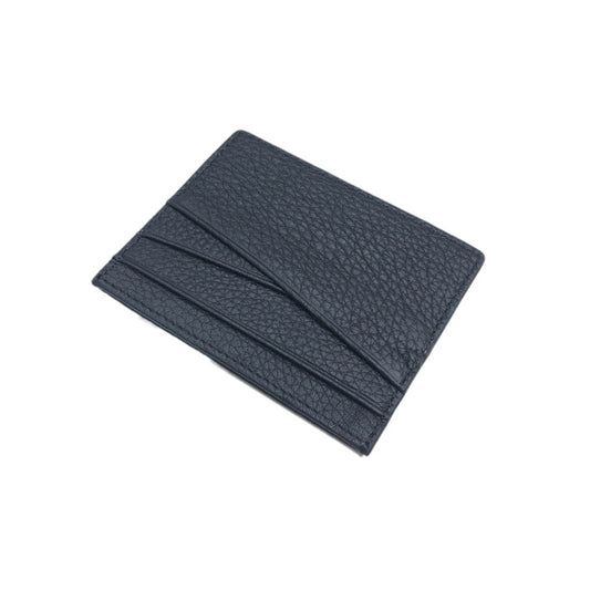 Leather Oil Edge Oblique Thin Bank Card Holder Soft Cowhide Document Package