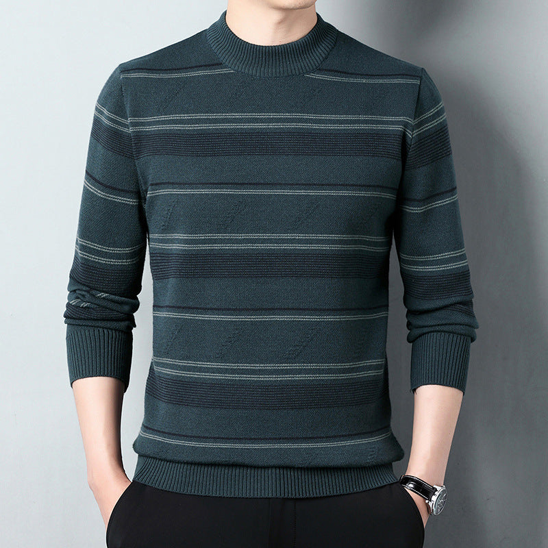 Men's Knitwear Middle-aged Casual Round Neck