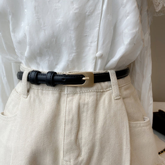 Jeans Strap Retro Thin Women