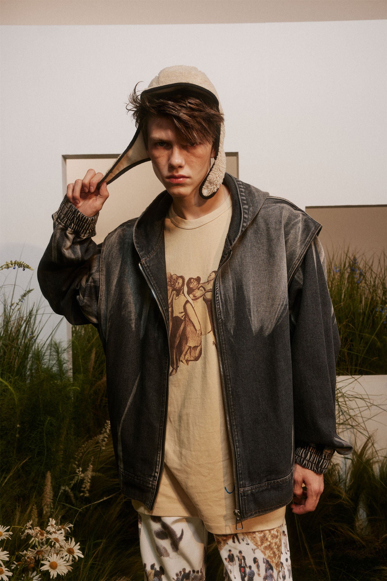 Hooded Washed Do The Old Cowboy Coat For Women Men Spring And Autumn