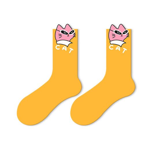 Japanese Lovely Flower Breathable Tube Socks