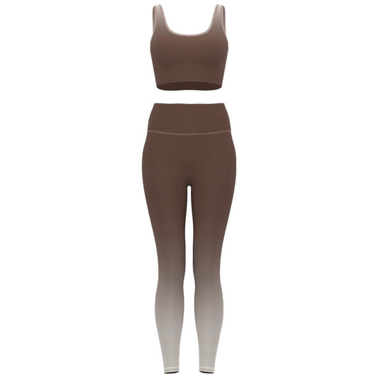 High-elastic Bare-feel Figure-hugging Running And Fitness Workout Set