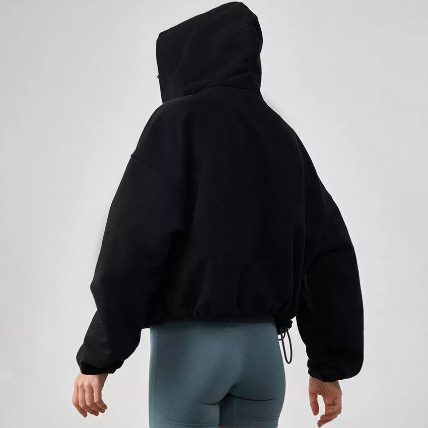 Autumn And Winter New Outdoor Sports Loose Cardigan Hoodie