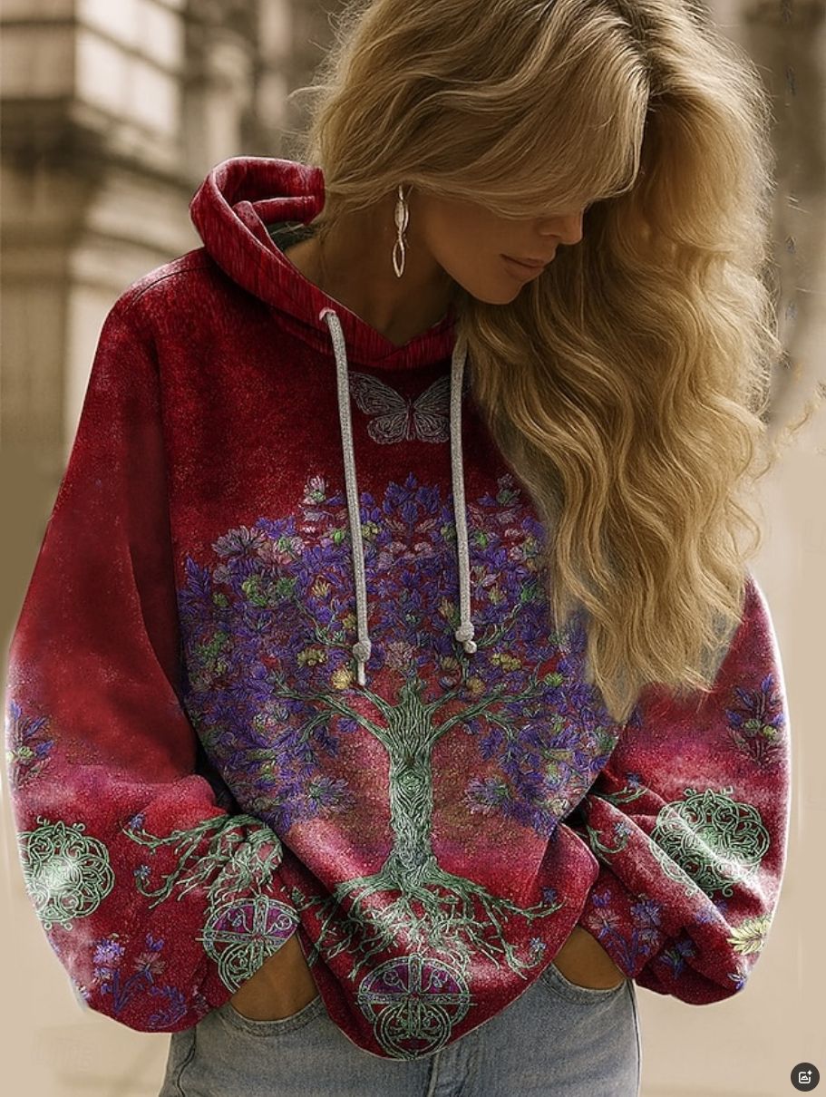 Women's Casual Long-sleeve Hooded Top