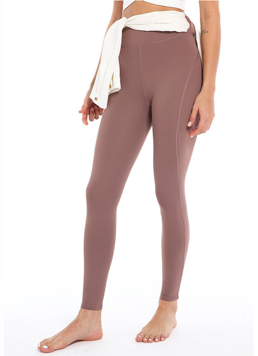 Hip-lifting Fitness Feminine Stretch Yoga Pants High Waist Tight-fitting Quick-drying Sports Trousers