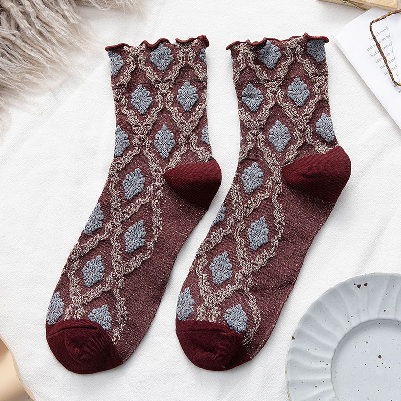 Women's socks Japanese pure cotton