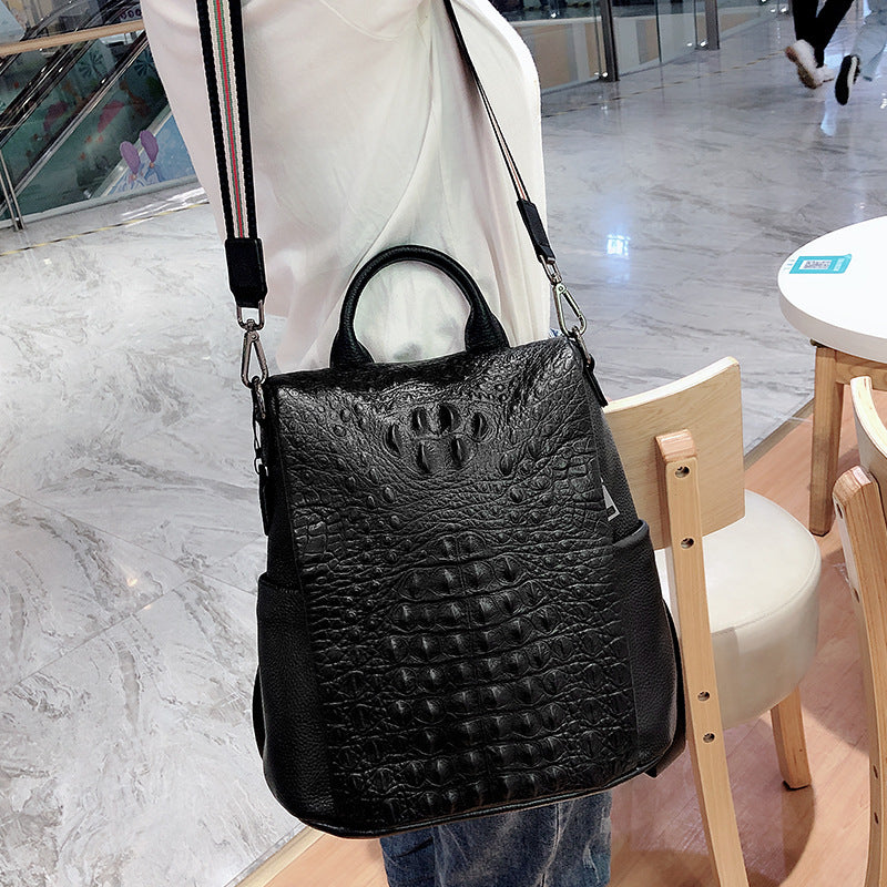 Women's Casual Fashion Solid Color Backpack