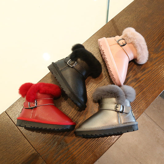 Waterproof Non Slip Princess Warmth Big Cotton Shoes