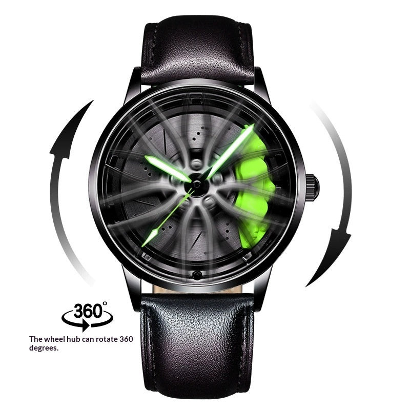 Hollowed-out Hydraulic Mens Quartz Watch