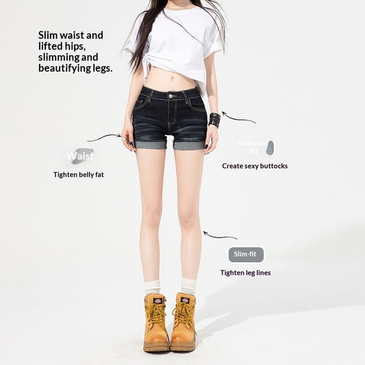 Women's High-Waisted Slim-Fit Thin Denim Jeans